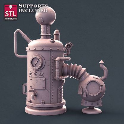 3D Printed STL Miniatures Alchemist Set  28mm - 32mm War Gaming D&D