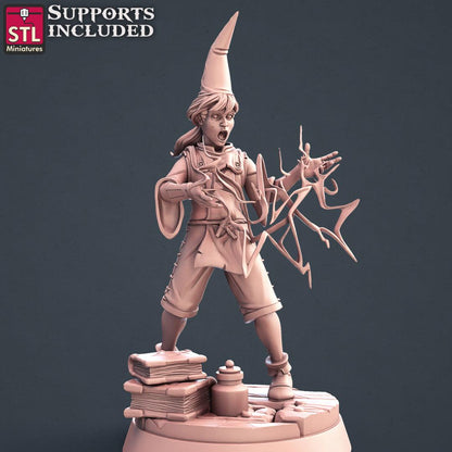 3D Printed STL Miniatures Apprentice Set  28mm - 32mm War Gaming D&D