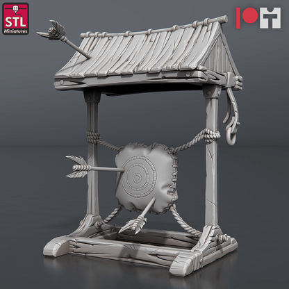3D Printed STL Miniatures Arrows And Bow Maker Set 28 - 32mm War Gaming D&D