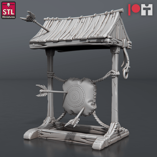 3D Printed STL Miniatures Arrows And Bow Maker Set 28 - 32mm War Gaming D&D