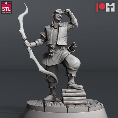 3D Printed STL Miniatures Arrows And Bow Maker Set 28 - 32mm War Gaming D&D