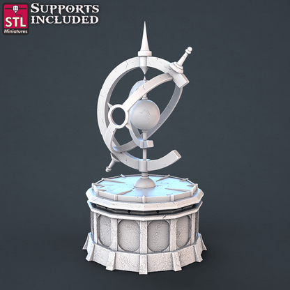 3D Printed STL Miniatures Astronomer Set 28mm - 32mm War Gaming D&D