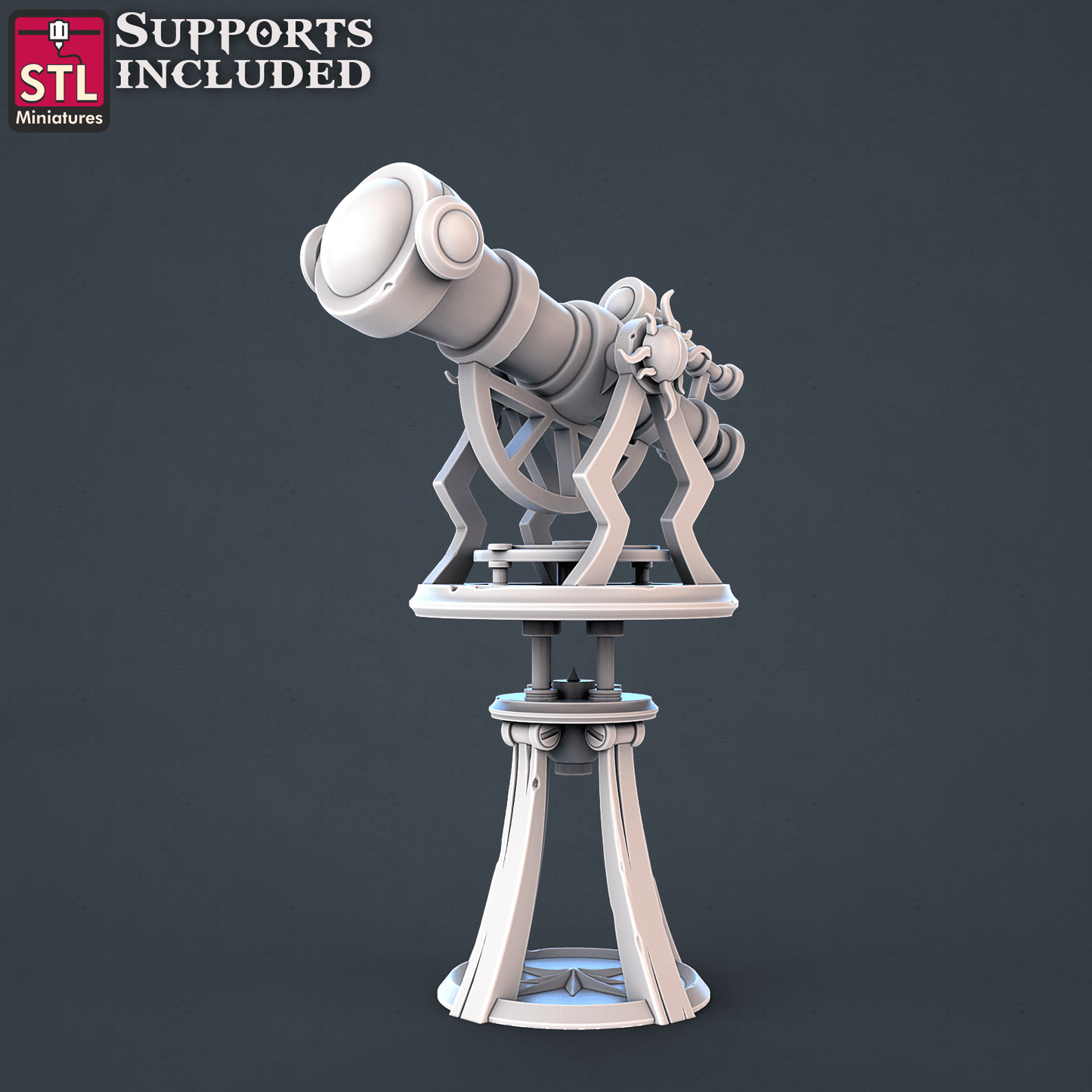 3D Printed STL Miniatures Astronomer Set 28mm - 32mm War Gaming D&D