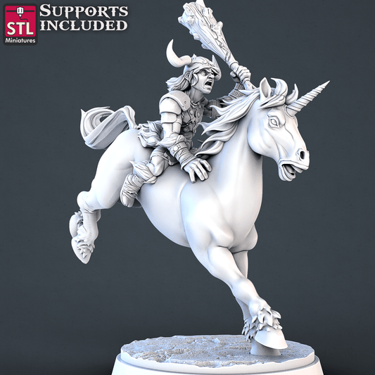 3D Printed STL Miniatures Barbarian DnD Tribute Set 28mm - 32mm War Gaming D&D