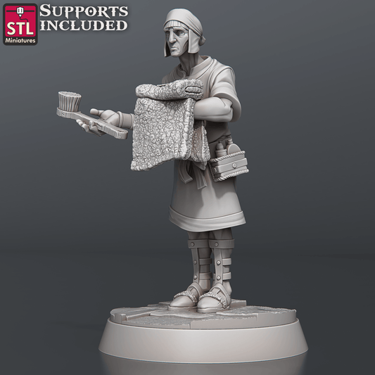 3D Printed STL Miniatures Bath House Set 28 - 32mm War Gaming D&D