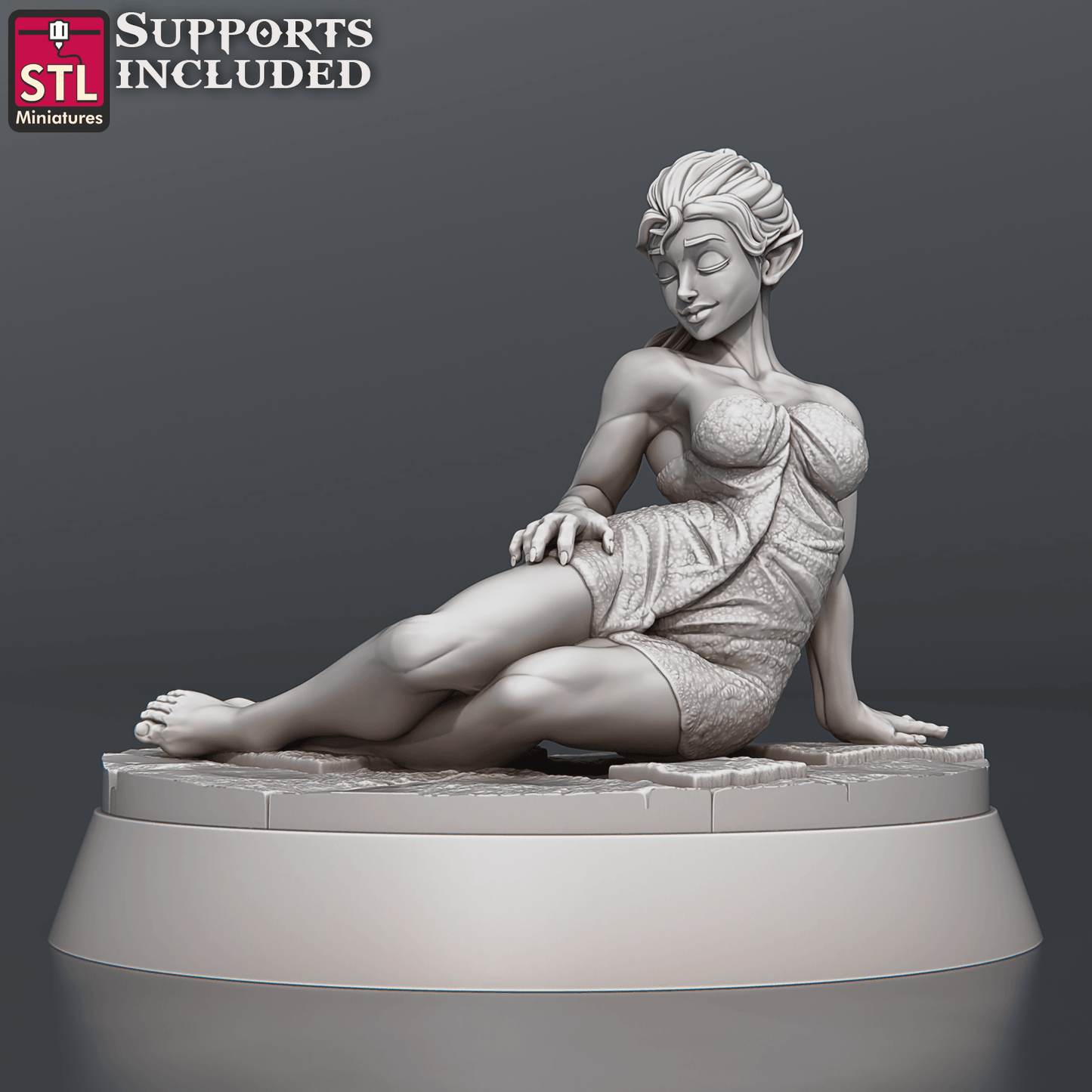 3D Printed STL Miniatures Bath House Set 28 - 32mm War Gaming D&D