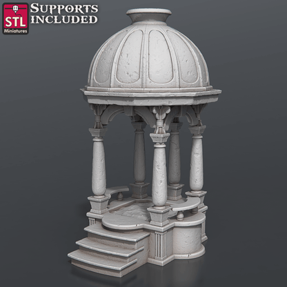 3D Printed STL Miniatures Bath House Set 28 - 32mm War Gaming D&D