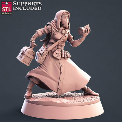 3D Printed STL Miniatures Battlefield Medic Set 28mm - 32mm War Gaming D&D