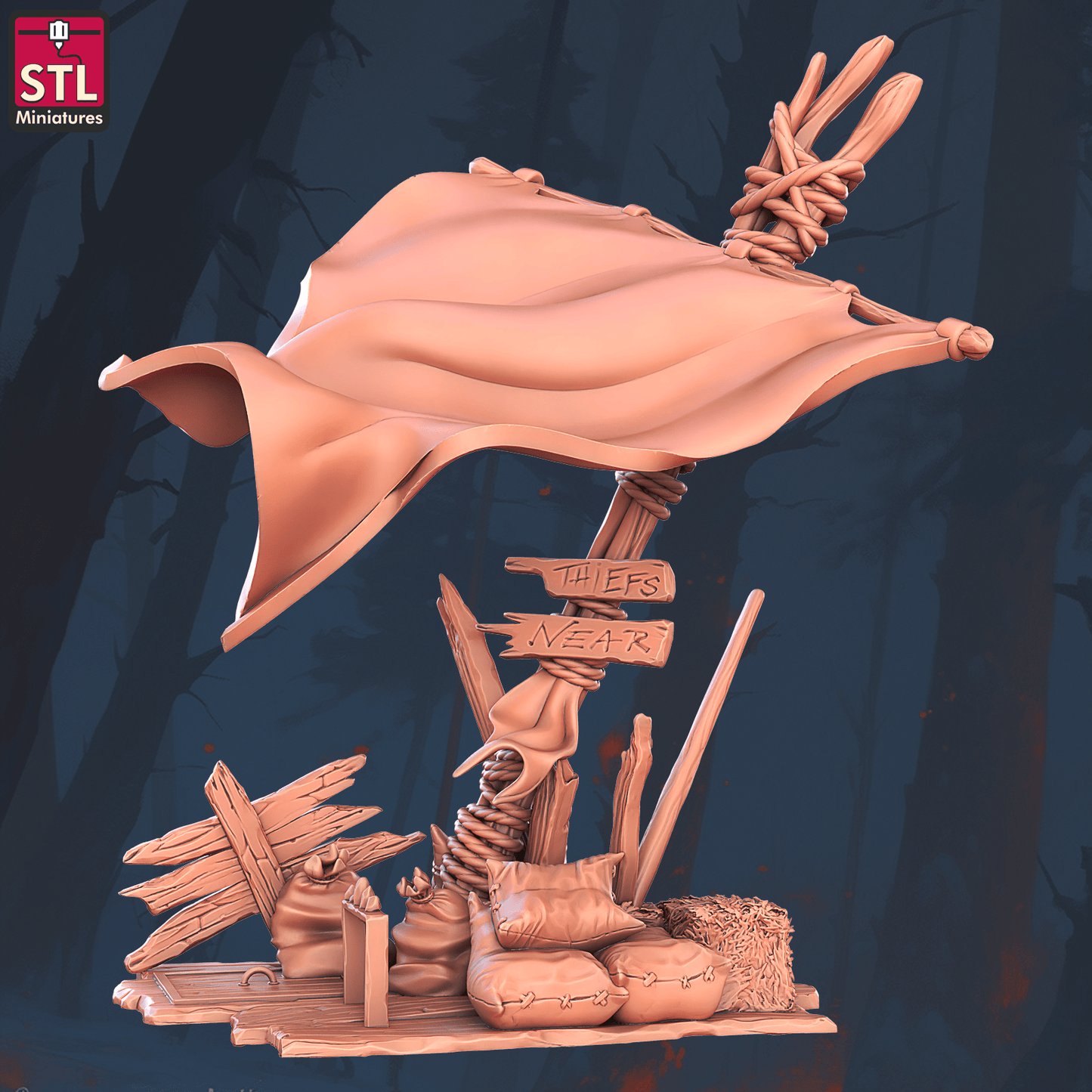 3D Printed STL Miniatures Beggars Guild Set 28 - 32mm War Gaming D&D