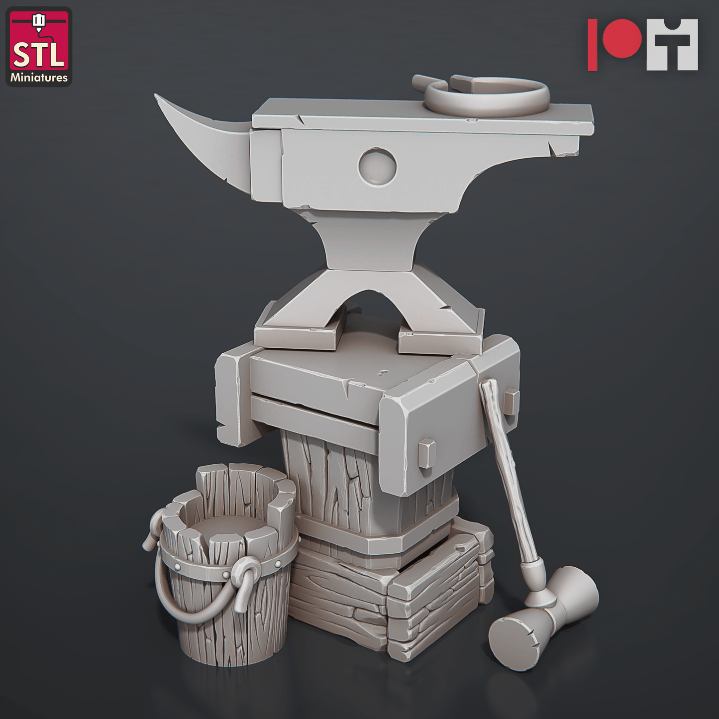3D Printed STL Miniatures Bell Makers Set 28 - 32mm War Gaming D&D