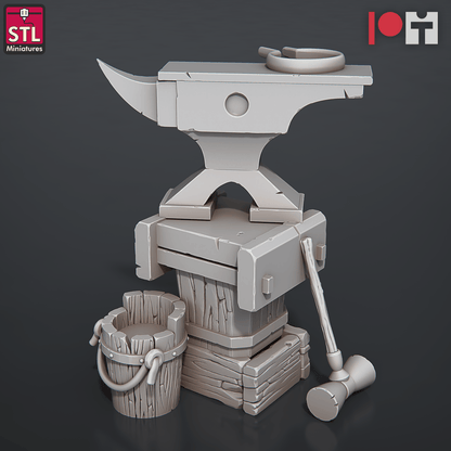 3D Printed STL Miniatures Bell Makers Set 28 - 32mm War Gaming D&D