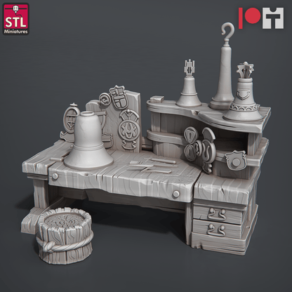 3D Printed STL Miniatures Bell Makers Set 28 - 32mm War Gaming D&D