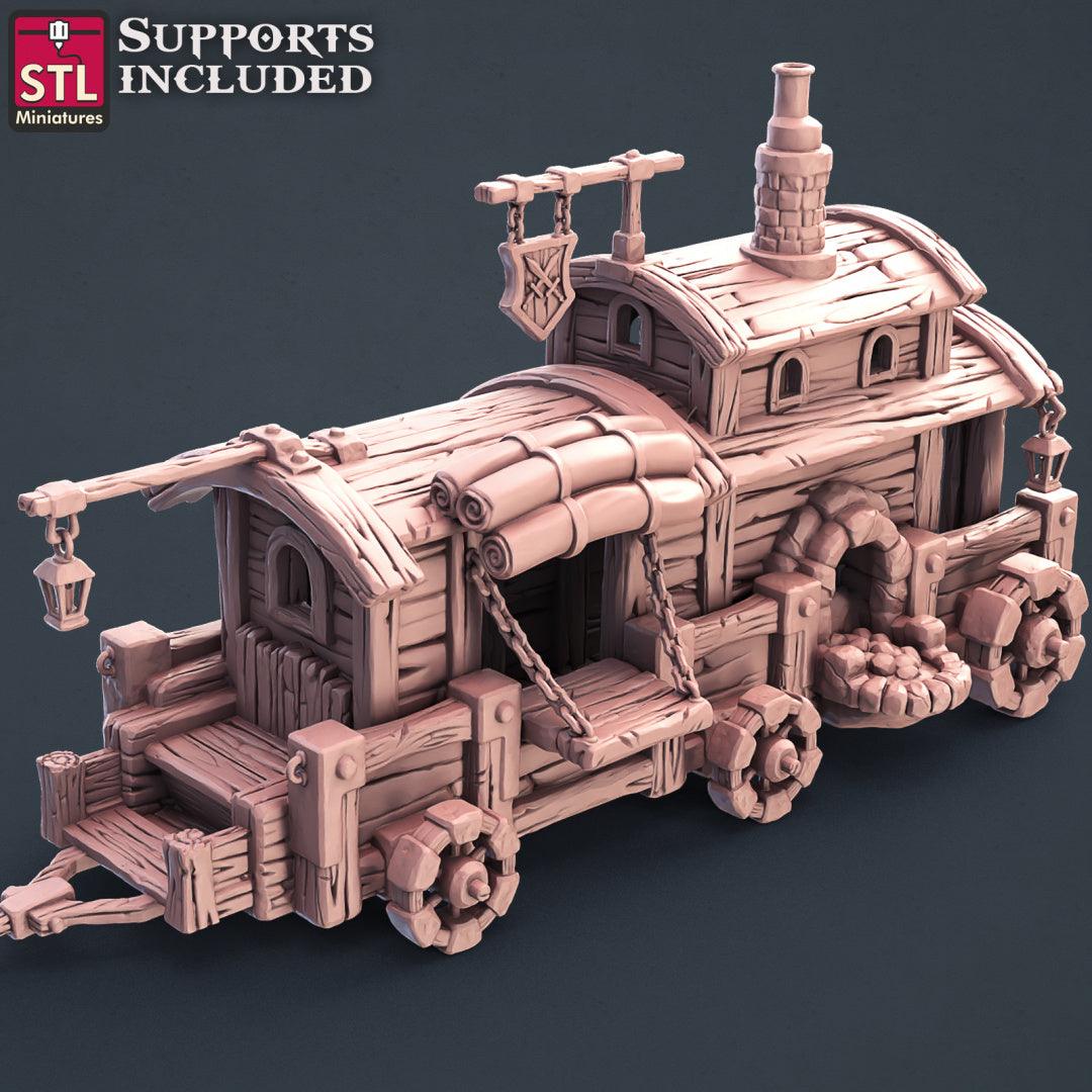 3D Printed STL Miniatures Blacksmith Weapon Store Set 28mm - 32mm War Gaming D&D