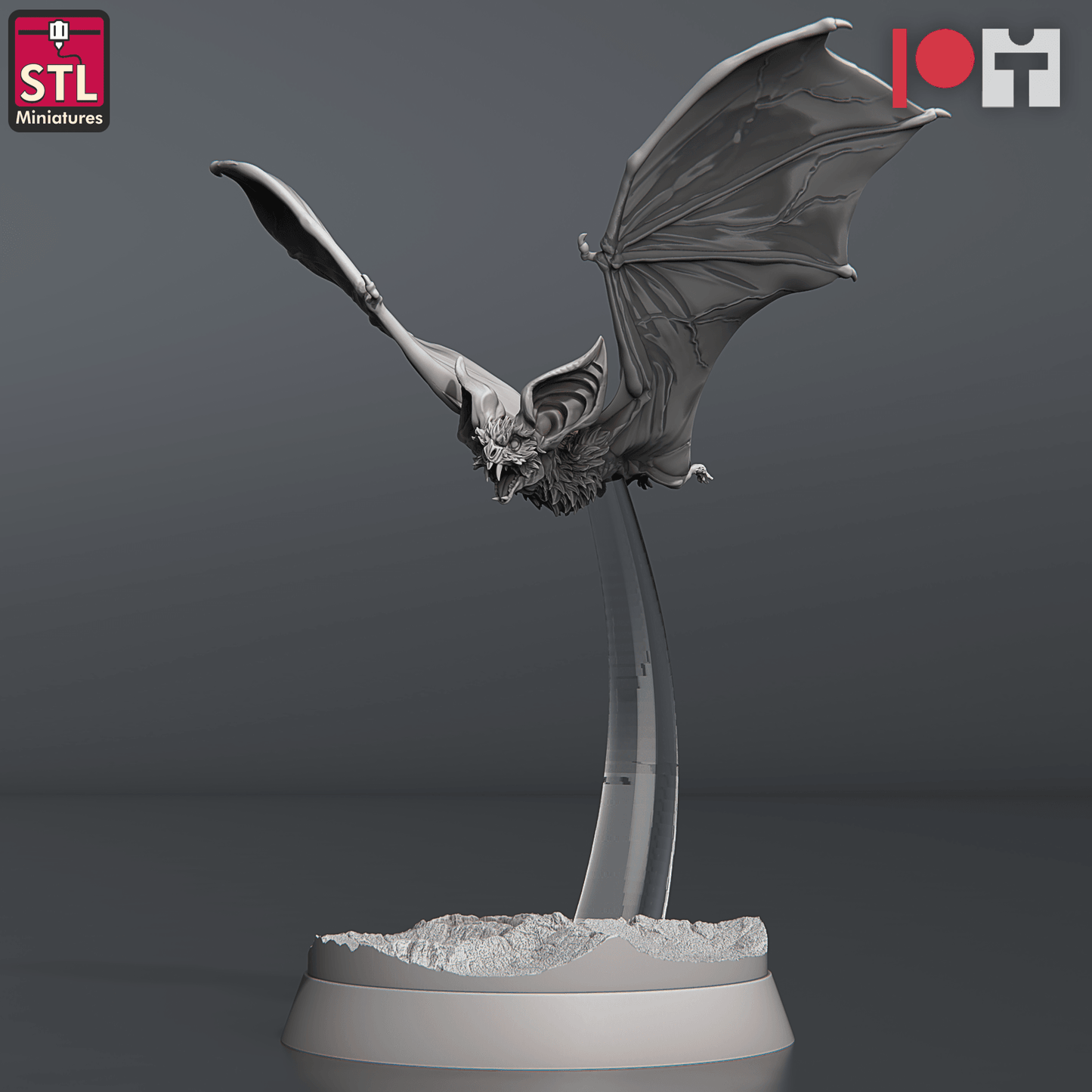 3D Printed STL Miniatures Blood Bats Set 28 - 32mm War Gaming D&D