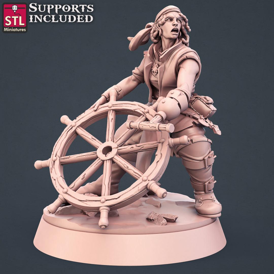 3D Printed STL Miniatures Boat Builder Set 28mm - 32mm War Gaming D&D
