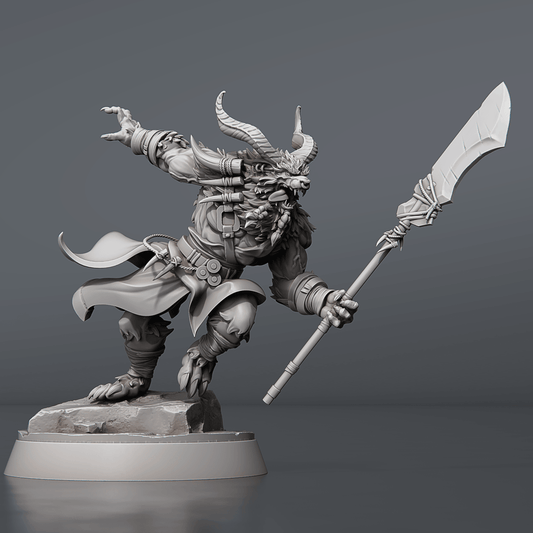 3D Printed STL Miniatures Borock 28 - 32mm War Gaming D&D
