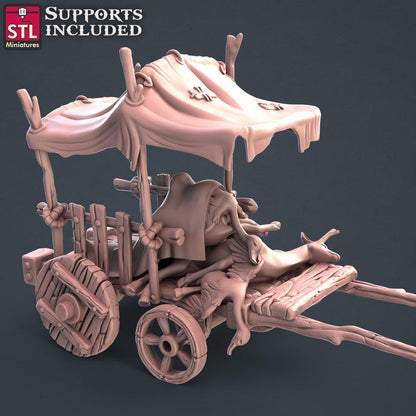 3D Printed STL Miniatures Butcher Set 28mm - 32mm War Gaming D&D
