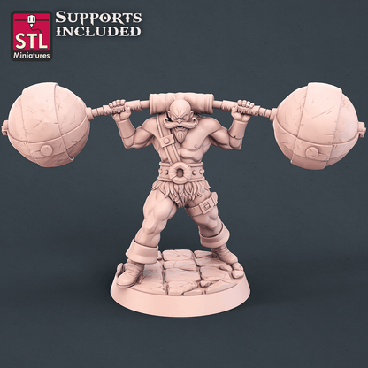 3D Printed STL Miniatures Carnival Set 28mm - 32mm War Gaming D&D