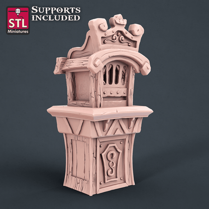 3D Printed STL Miniatures Carnival Set 28mm - 32mm War Gaming D&D
