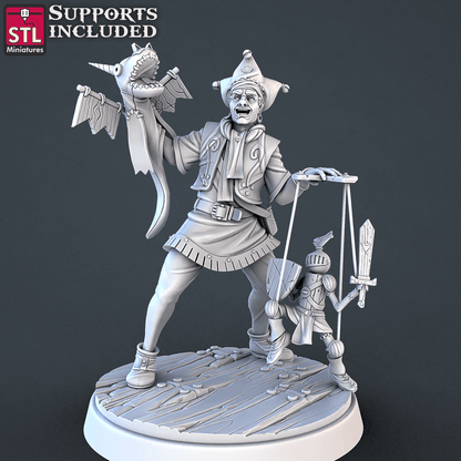3D Printed STL Miniatures Carnival Vol 2 Set | 28 - 32mm War Gaming D&D