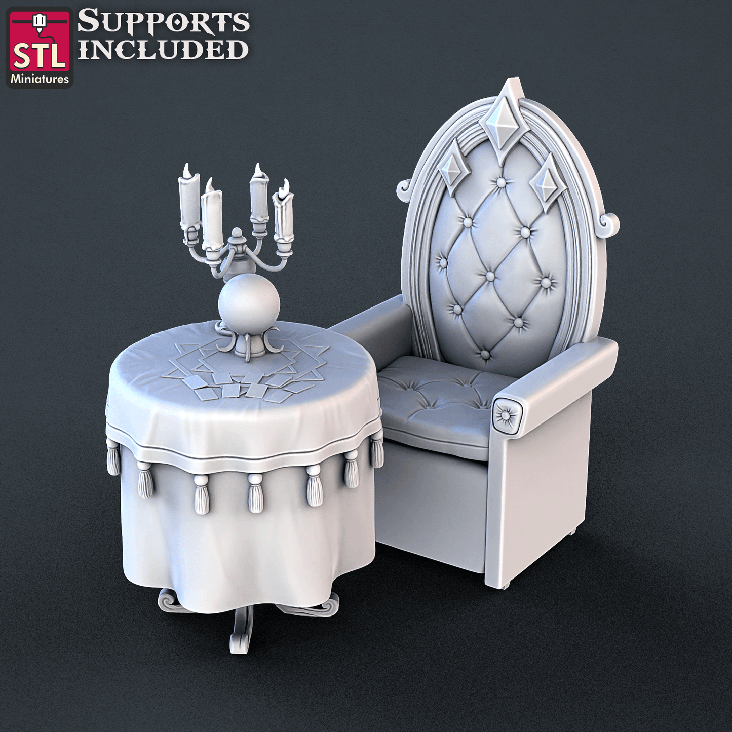 3D Printed STL Miniatures Carnival Vol 2 Set | 28 - 32mm War Gaming D&D