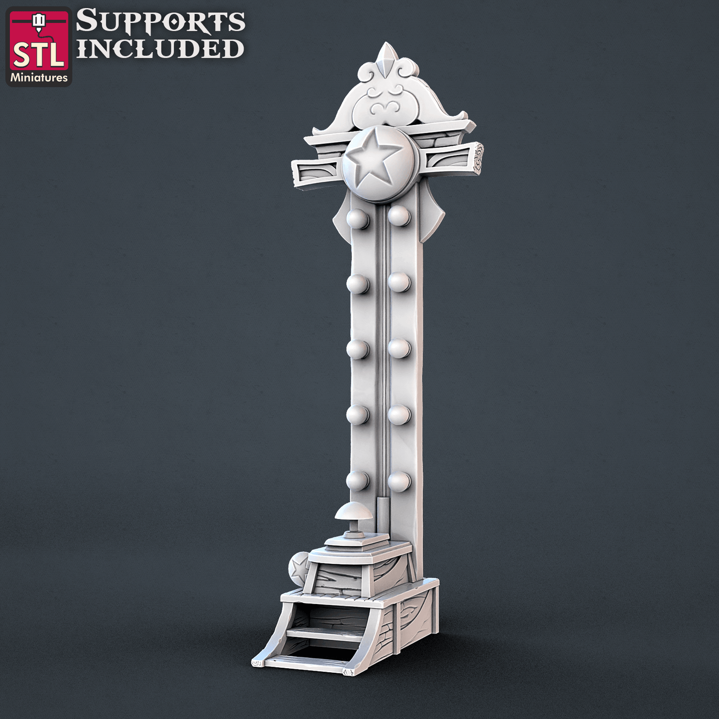 3D Printed STL Miniatures Carnival Vol 2 Set | 28 - 32mm War Gaming D&D