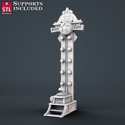 3D Printed STL Miniatures Carnival Vol 2 Set | 28 - 32mm War Gaming D&D