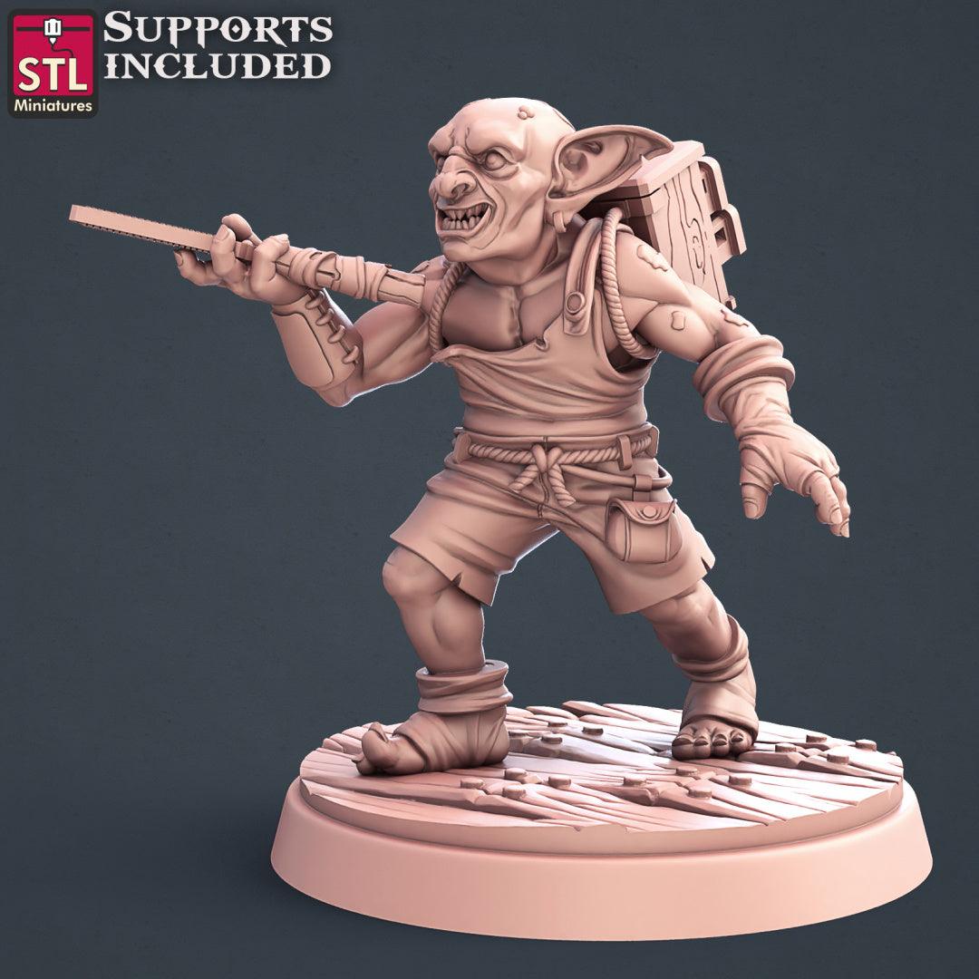 3D Printed STL Miniatures Carpenter Set 28mm - 32mm War Gaming D&D