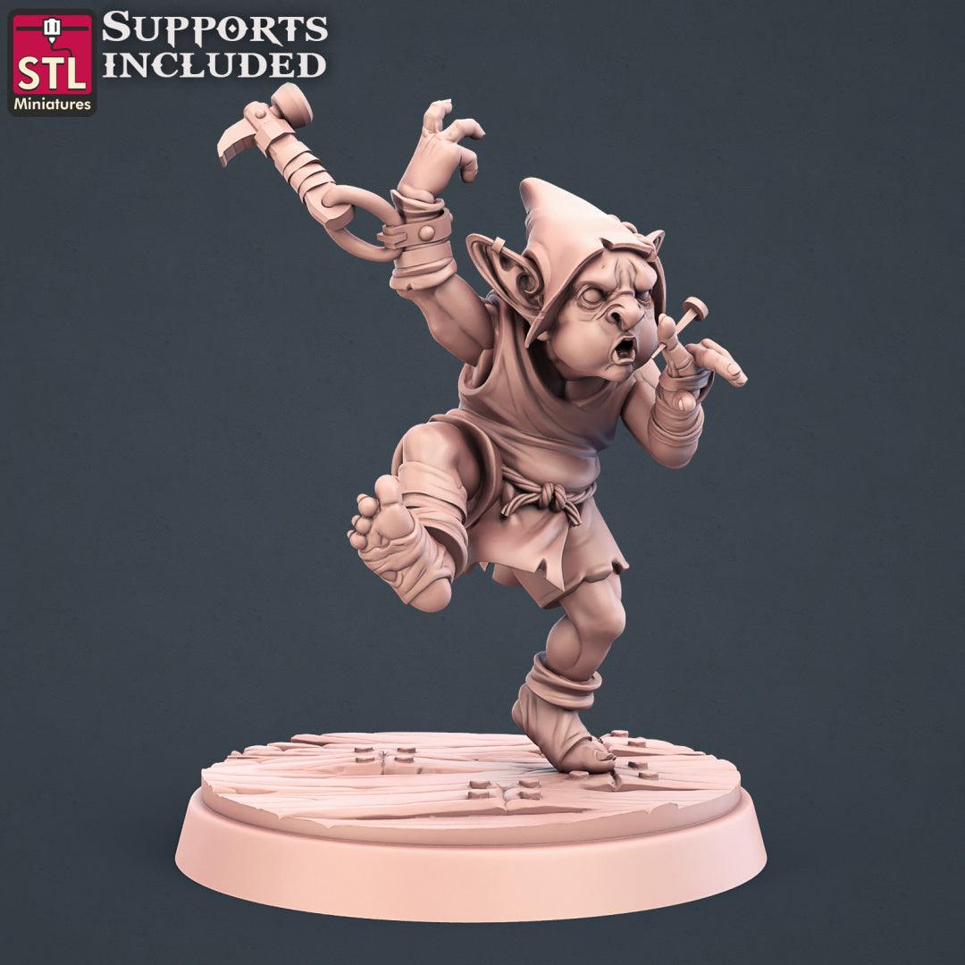 3D Printed STL Miniatures Carpenter Set 28mm - 32mm War Gaming D&D