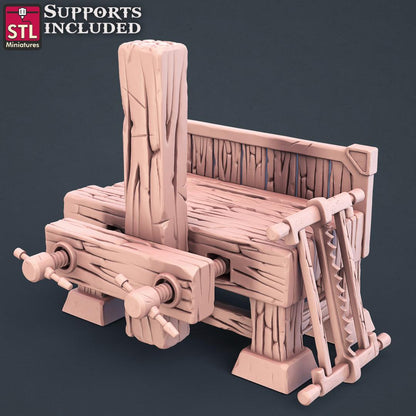 3D Printed STL Miniatures Carpenter Set 28mm - 32mm War Gaming D&D