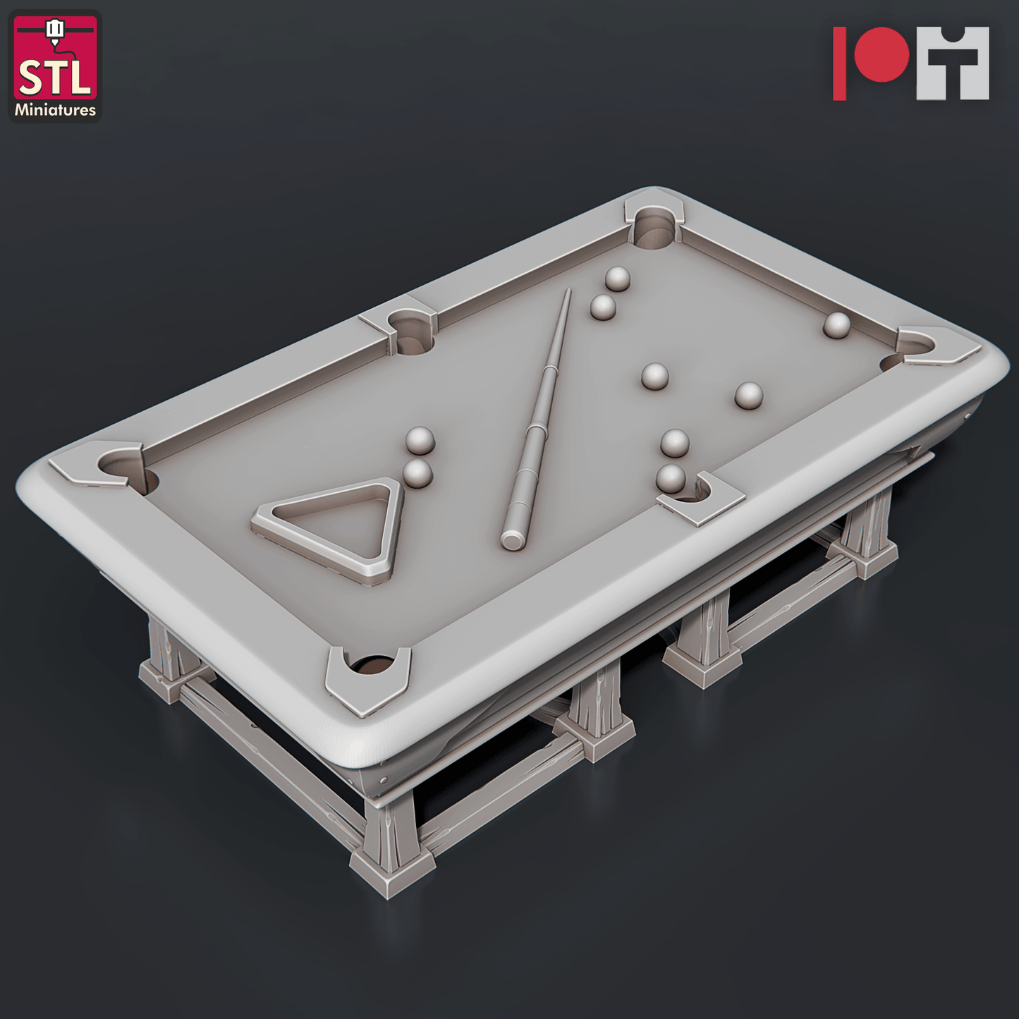 3D Printed STL Miniatures Casino 28 - 32mm War Gaming D&D