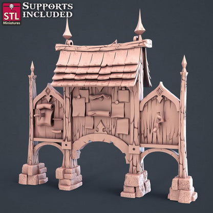 3D Printed STL Miniatures City Guards Set Fantasy NPC 2 | 28 - 32mm War Gaming D&D