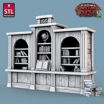 3D Printed STL Miniatures Classroom Set Fantasy NPC 2 | 28 - 32mm War Gaming D&D
