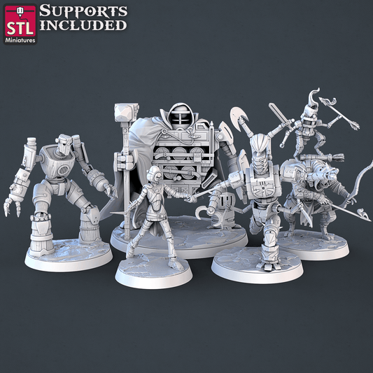 3D Printed STL Miniatures Constructor Set | 28 - 32mm War Gaming D&D