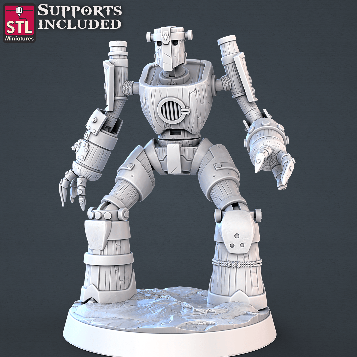 3D Printed STL Miniatures Constructor Set | 28 - 32mm War Gaming D&D