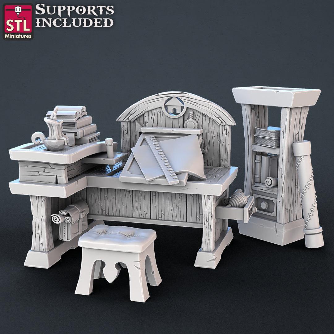 3D Printed STL Miniatures Constructors Set 28 - 32mm War Gaming D&D