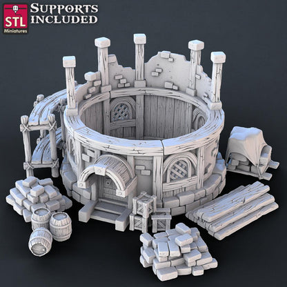 3D Printed STL Miniatures Constructors Set 28 - 32mm War Gaming D&D