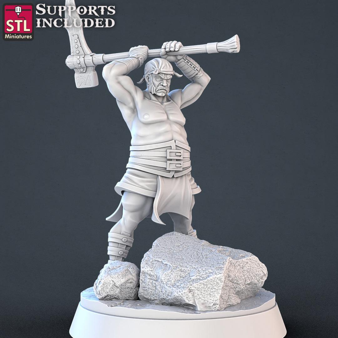 3D Printed STL Miniatures Constructors Set 28 - 32mm War Gaming D&D