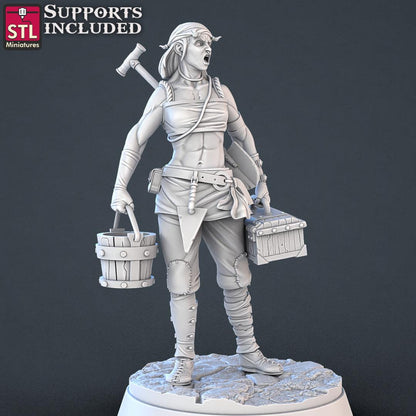 3D Printed STL Miniatures Constructors Set 28 - 32mm War Gaming D&D