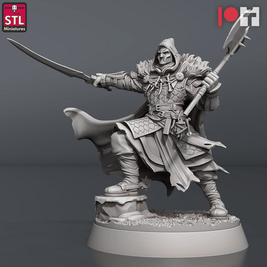 3D Printed STL Miniatures Cultist Captain 28 - 32mm War Gaming D&D