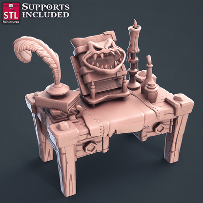 3D Printed STL Miniatures Darkwizard Set 28mm - 32mm War Gaming D&D