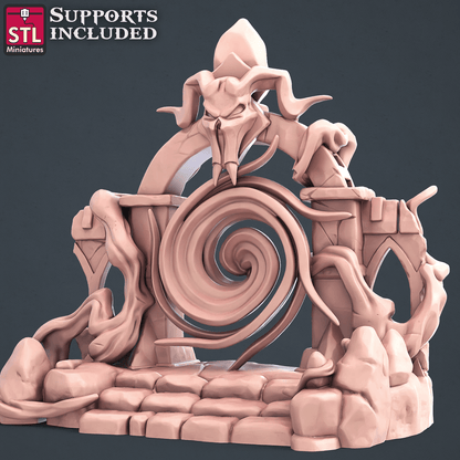 3D Printed STL Miniatures Darkwizard Set 28mm - 32mm War Gaming D&D
