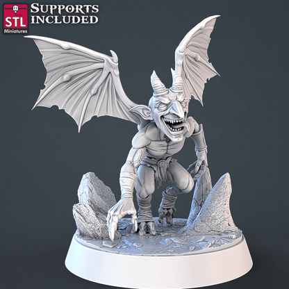 3D Printed STL Miniatures Demons Set | 28 - 32mm War Gaming D&D