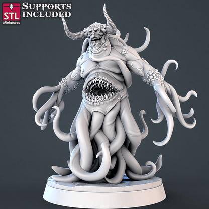 3D Printed STL Miniatures Demons Set | 28 - 32mm War Gaming D&D