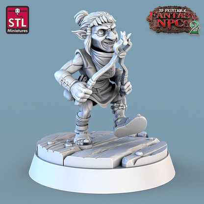 3D Printed STL Miniatures Dentist Set Fantasy NPC 2 | 28 - 32mm War Gaming D&D