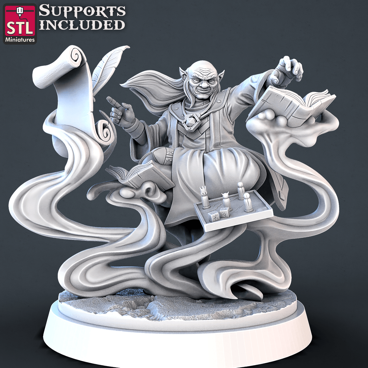 3D Printed STL Miniatures DnD Tribute Set 28mm - 32mm War Gaming D&D