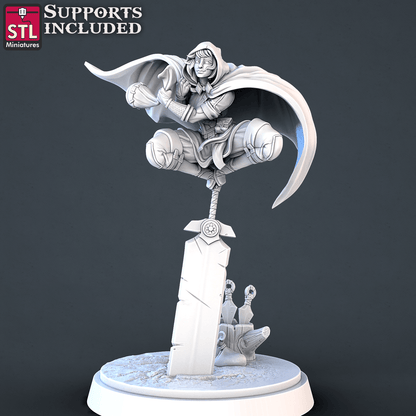 3D Printed STL Miniatures DnD Tribute Set 28mm - 32mm War Gaming D&D