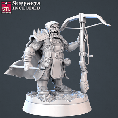 3D Printed STL Miniatures Dragon Hunters Set | 28 - 32mm War Gaming D&D