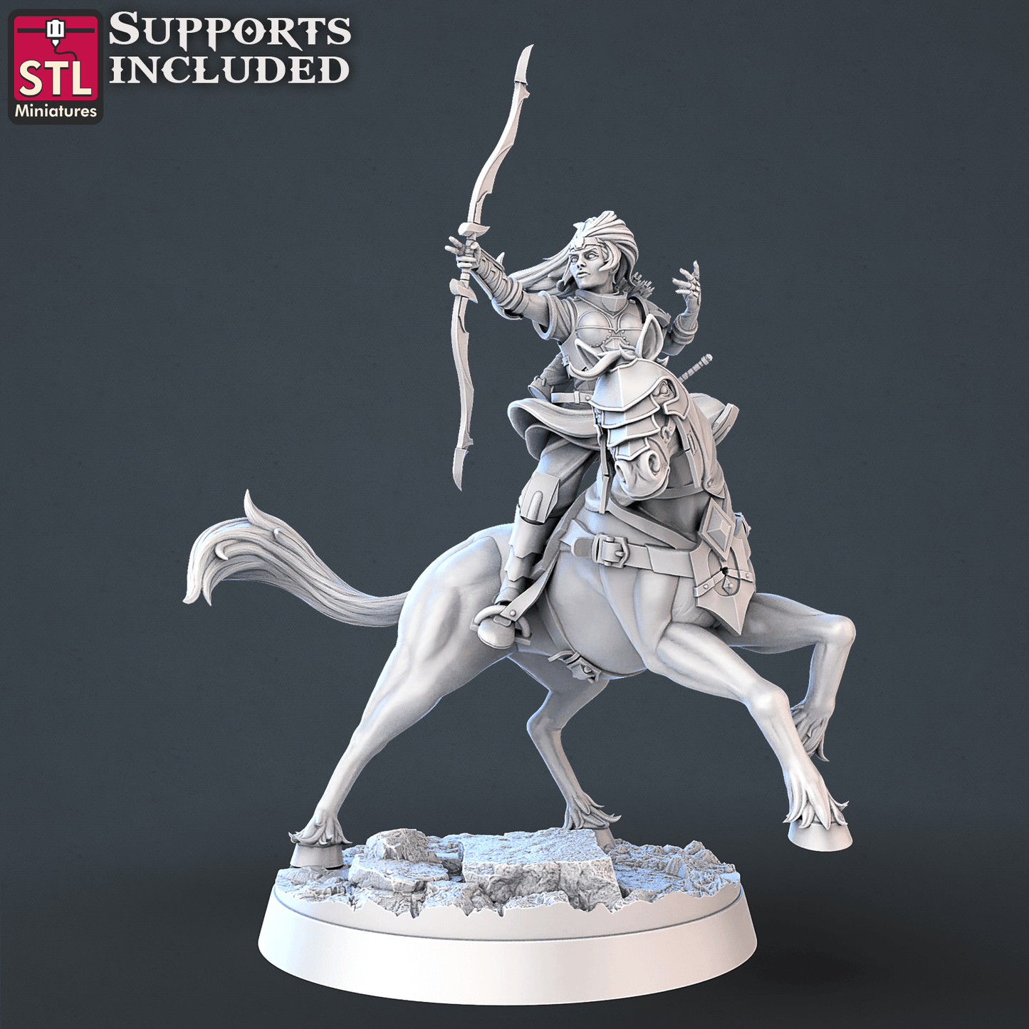 3D Printed STL Miniatures Dragon Hunters Set | 28 - 32mm War Gaming D&D