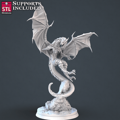 3D Printed STL Miniatures Dragon Hunters Set | 28 - 32mm War Gaming D&D